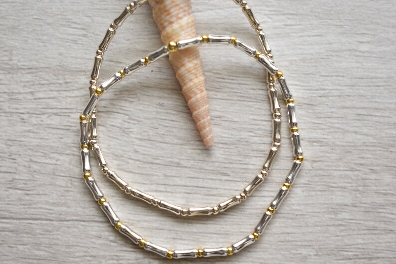 Sterling silver and 14K gold bracelet